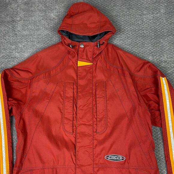 Vintage Spyder XT Snowboard Jacket Men's Large Red Ski Winter Hooded Nylon - Picture 2 of 16